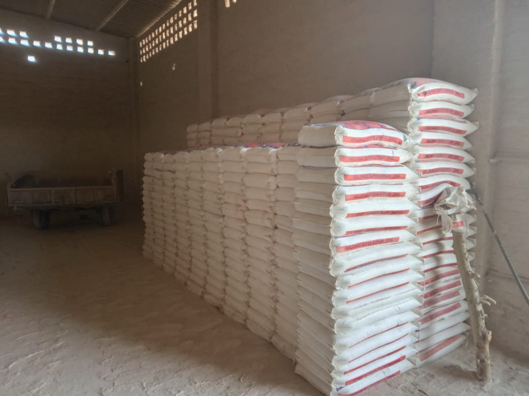 Gypsum Plaster Storage
